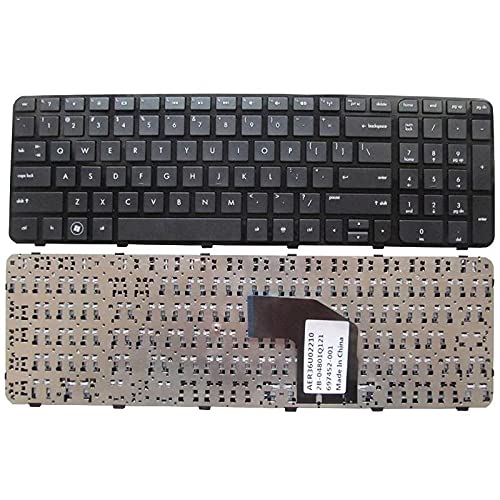 WISTAR Laptop Keyboard Compatible for HP Pavilion G6-2000 G6-2100 G6-2200 G6-2300 G6T-2000 Series 699497-001 697452-001 700271-001 AER36U02310 (Black) with Frame
